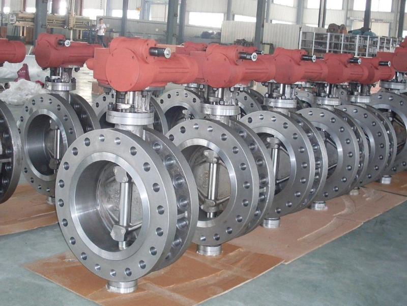 API 609 Worm Gear Wcb /Stainless Steel Wafer Type Triple Offset Butterfly Valve