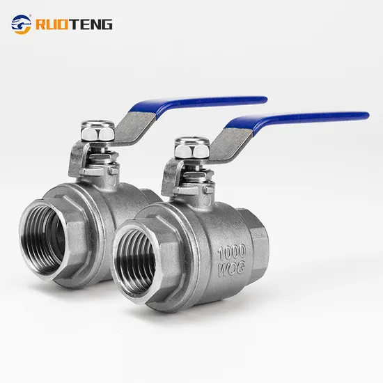 Valvola di ritegno galleggiante/filtro/valvola a sfera/valvola a sfera in acciaio inossidabile CF8/CF8m DN15 con filettatura completa industriale/sanitaria NPT/BSPT/Bsp