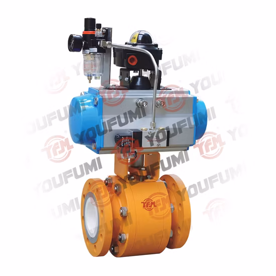 Valvola a sfera in ceramica con rivestimento in PFA